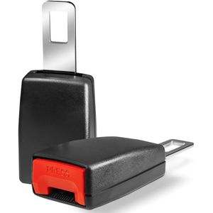 Verlenger - Gordelverlenger - 120 × 45 × 25 mm - 2 stuks - Gordelstekker - Geschikt voor vele soorten auto's - Zwart