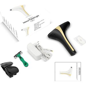 RM Store® - Laser Ontharingsapparaat - Epilator - Epilator Apparaat - Laser Ontharing - Inclusief Oplader En Zonnebril - 36 W - 240 V - Zwart - 19x15x7.5 cm.