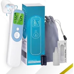 Nova Living® - Infrarood- oor-voorhoofd-thermometer - Contactloos - Baby, Kind & Volwassene