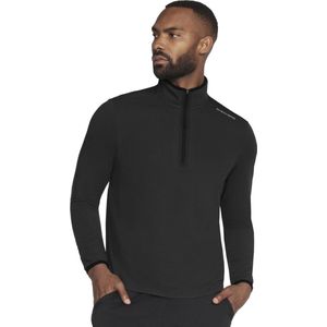 Skechers Skech-Knits Burst 1/4 Zip LT130-BLK, Mannen, Zwart, Sweatshirt, maat: M