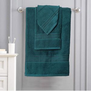 Luxe handdoekenset van katoen / Set Premium Handdoeken, Ultra Zacht en Zeer Absorberend voor Badkamer, Fitnessruimte, Douche, Hotel en Spa,6 Pack -turquoise