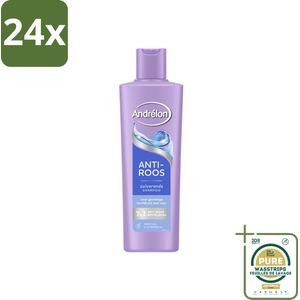 Andrélon – Shampoo – Anti Roos – 250 ml - Voordeelverpakking - 24 stuks - Anti-roos shampoo - Menthol shampoo