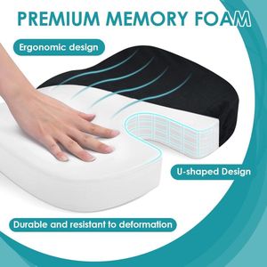 Orthopedisch Memory Foam Zitkussen - Stuitbeen Ondersteuning - voor Stoel Auto Kantoor Thuis - Massage Kussen Onderzetel Pad