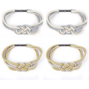 Set of 4 Magnetic Curtain Cords - Decorative Curtain Accessories for Home Decor