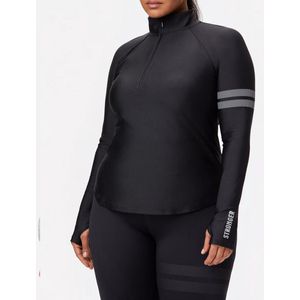 Stronger - Pace Half Zip - Sportvest - Dames - Zwart - Maat L