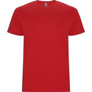 T-shirt unisex met korte mouwen 'Stafford' Rood - 7/8 jaar