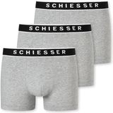 Schiesser 95/5 Organic Heren Shorts - Grijs melange - 3 pack - Maat L