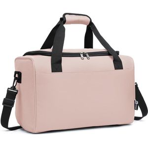 Reistas voor mannen en vrouwen Kleine handbagage 40x20x25 Handbagagetas voor vliegtuig Reisbagage Bagage Weekender met schouderband (roze)