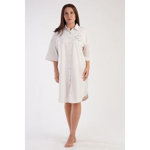 Vienetta - Grote Maten Dames Nachthemd, Driekwart Mouwen - 1XL