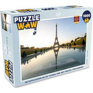 Puzzel De Eiffeltoren en de tuinen van het paleis Trocadero - Legpuzzel - Puzzel 1000 stukjes volwassenen