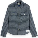 Scotch & Soda - Overshirt - Blauw - Gebreid