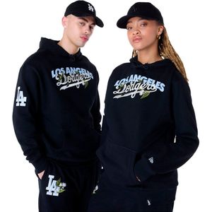 New Era Mlb Floral Grphc La Dodgers Hoodie Zwart S Man