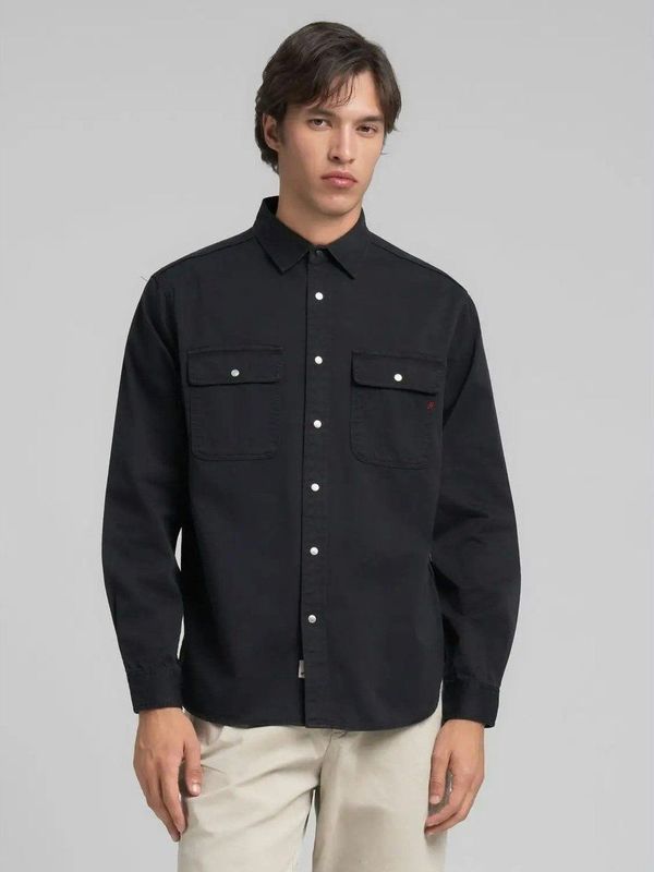 Replay - Oxford - Overhemd - Zwart