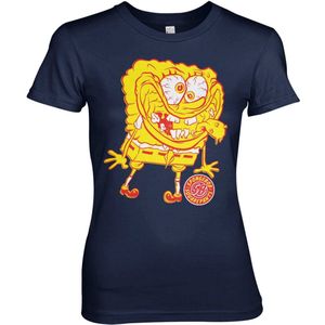 Spongebob Squarepants Weird Girly Tee Damen T-Shirt Navy-XL