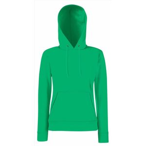 Fruit of the Loom - Lady-Fit Classic Hoodie - Groen - XS