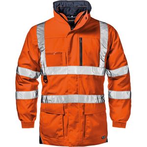 SIR SAFETY IVALO Hi Vis Reflecterend Parka Werkjas HEREN Veiligheidsjas Oranje - Waterdicht - EN ISO 20471 Klasse 3 - Afneembare Mouwen