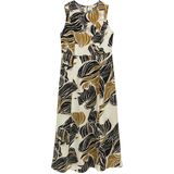 TOM TAILOR - Maxi-jurk - Neutraal - Cut Leaves Design