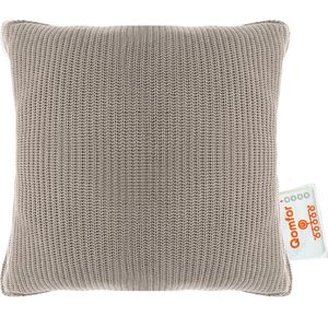 Qomfor Draadloos Warmtekussen - Knit - 43x43 - Oplaadbaar - Elektrisch kussen - Zandgloed