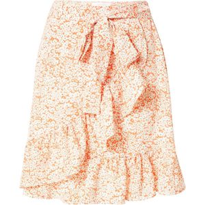 SISTERS POINT - NIRO - Wikkelrok - Oranje/Wit - Kort/mini