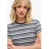 Superdry - ESSENTIAL - T-shirt - Oranje - Slanke Pasvorm - Kwartmouw