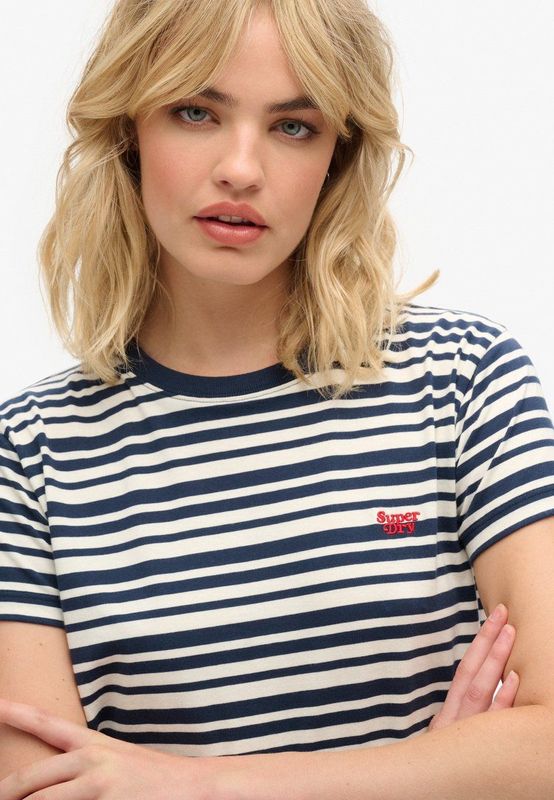 Superdry - ESSENTIAL - T-shirt - Oranje - Slanke Pasvorm - Kwartmouw