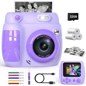 Instant camera voor kinderen met 2,4 inch scherm - ideaal cadeau voor jongens en meisjes van 3-12 jaar
