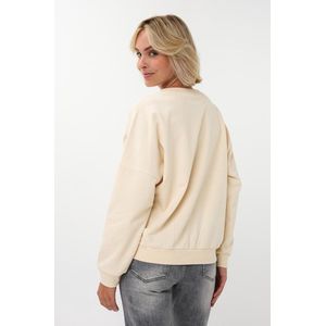 EsQualo Trui Sweater Iconic Weekend W25 05718 165 Natural Dames Maat - XS