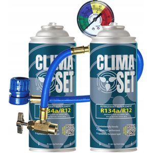 Novity® | Airco Navulset R134a 2x 453g | Refrigerant Fix | Koelmiddel Set