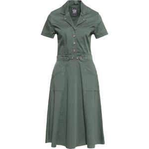 Queen Kerosin Workwear Swingkleid QK5201015000 Green-M