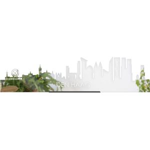 Standing Skyline Den Haag Spiegel - 60 cm - Woondecoratie design - Decoratie om neer te zetten en om op te hangen - Meer steden beschikbaar - Cadeau voor hem - Cadeau voor haar - Jubileum - Verjaardag - Housewarming - Interieur - WoodWideCities