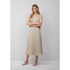 s.Oliver BLACK LABEL - Plissé Rok - Lichtbruin - Glitter