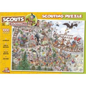 Puzzel Scouting De bergen in