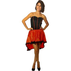 Spaanse Jurk - Flamenco Danseres verkleedkleding - Maat L - Carnavalskleding dames