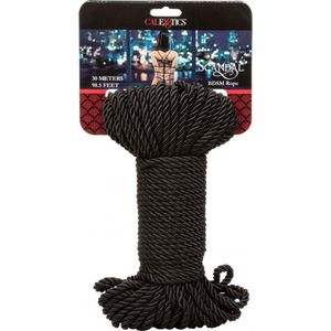 CalExotics - Scandal BDSM Rope 50M - Bondage / SM Rope and tape Zwart