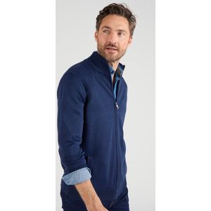 Damart - Vest met rits en opstaande kraag - Heren - Blauw - (86-93) S