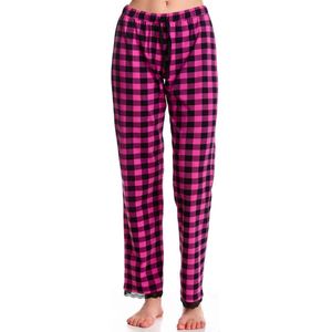 Pussy Deluxe - Pink Checkered Pyjamabroek - XL - Multicolours