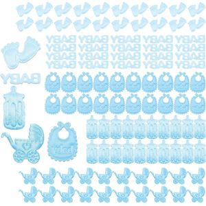 Decoratie doop kind - Blauwe tafelconfetti voor doop, baby shower, eerste communie - 100 stuks