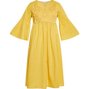 usha - Midi-jurk - Zwart - Korte Mouwen - Boho-inspiratie