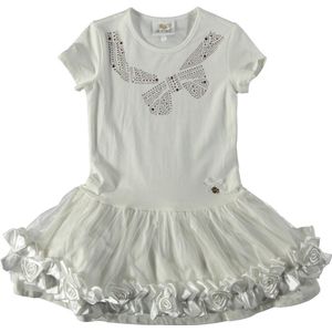 Le Chic Meisjes Jurk - off white - Maat 110
