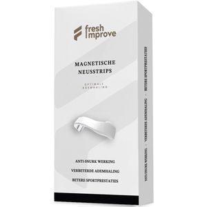 Fresh improve® Premium Magnetische Neusstrips Pearl White - Witte Magnetische Neusspreider - Anti Snurk - Neusstrip - Neusstrips tegen snurken - 30 stuks - Verbeter je sport prestaties - Slaap dieper