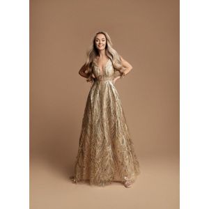 Gouden Glitter Galajurk Maat S – Leilana