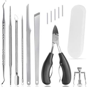 PromoHome Professionele Pedicure Set - 9-delige Voetverzorgingsset voor Nagelcorrectie