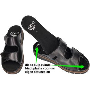 Fidelio Hallux -Dames - zwart - slippers & muiltjes - maat 37