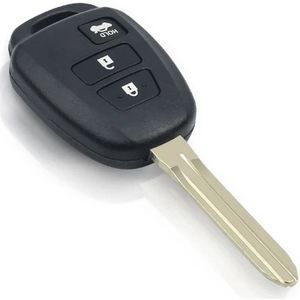 XEOD Autosleutelbehuizing - sleutelbehuizing auto - sleutel - Autosleutel 3 knops geschikt voor Toyota