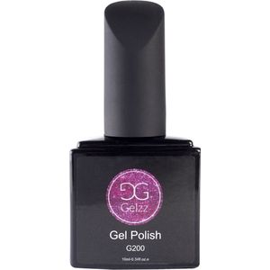 Gelzz Gellak - Gel Nagellak - kleur Dazzling Pink G200 - BruinNudeRoze - Dekkende kleur - 10ml - Vegan