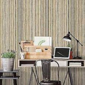 BAMBOE STOKKEN HOUT BEHANG NATUUR