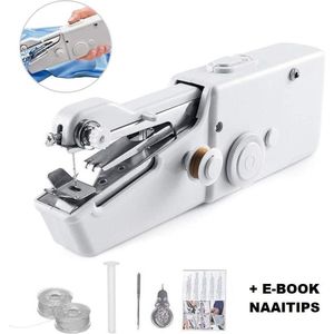 Mini Handnaaimachine - Draagbare Hand Naaimachine - Naaien - Verstellen - Zomen - Diverse Stoffen - Reparaties - Snoerloos en Compact