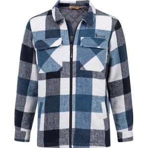 Bello Flanel Shirt Navy Check Heren