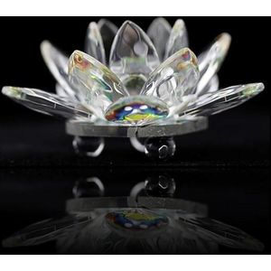 Kristal Lotus groot - 9 - Glas - L
