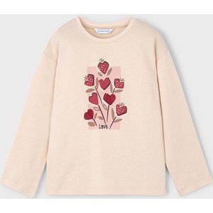 MAYORAL - Meisjes t-shirt - Maat 92 - Meisjes - Creme -